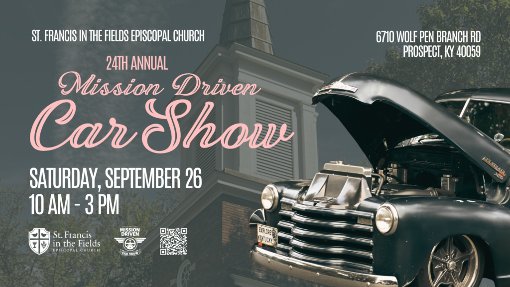 24th Annual Mission Driven Car Show, Saturday September 26, 10 am to 3 pm
