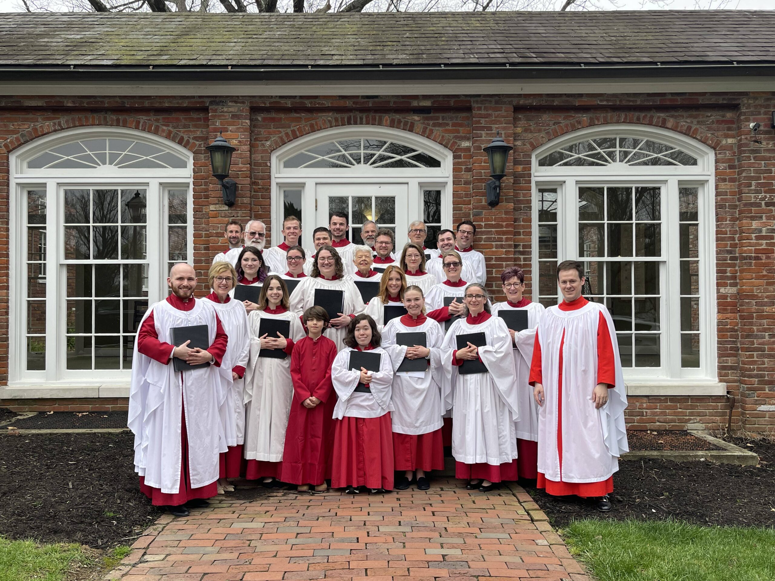 St. Francis Parish Choir outside the church